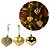 Kit Enfeites Natalinos para Árvore 6 Corações Decorativos Glitter Fosco e Brilho 4,5cm - Imagem 6