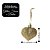 Kit Enfeites Natalinos para Árvore 3 Corações Decorativos Glitter Fosco e Brilho 4,5cm - Imagem 4