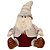 Papai Noel Decorativo Sentado Alpino Pelúcia Bege e Vinho Bordô Luxo 35cm - Magizi - Imagem 6