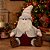 Papai Noel Decorativo Sentado Alpino Pelúcia Bege e Vinho Bordô Luxo 35cm - Magizi - Imagem 7