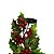 Castiçal Natalino Decorado Azevinhos Berries e Folhagens Luxo Base Aramada 25cm - Magizi - Imagem 7