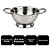 Escorredor de Macarrão Aço Inox Premium Slim com Alças 20cm - Tuut - Imagem 6