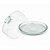 Queijeira de Vidro Base Textura Premium Com Tampa Transparente 21,5cm - Vitazza - Imagem 7