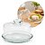 Queijeira de Vidro Base Textura Premium Com Tampa Transparente 21,5cm - Vitazza - Imagem 1