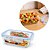 Pote Hermético de Vidro Borossilicato Retangular 640ml com 4 Travas - Quality House - Imagem 1