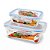 Kit 2 Potes Hermético de Vidro Borossilicato Retangular 1520ml e 640ml - Quality House - Imagem 9