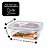 Kit 2 Potes Hermético de Vidro Borossilicato Retangular 1520ml e 640ml - Quality House - Imagem 6