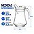 Jarra de Vidro Flora Tampa Acrílico Prime 1,2 Litros - Quality Glass - Imagem 6