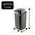 Porta Sabonete Líquido Cinza Design Canelado Prime 400ml - Usual - Imagem 4