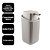 Porta Sabonete Líquido Cinza Claro Design Canelado Prime 400ml - Usual - Imagem 5