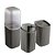 Conjunto para Lavabo Pia Banheiro Cinza Canelado Premium Porta Sabonete, Porta Escovas e Porta Algodão - Imagem 5
