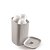 Kit Trio Banheiro Canelado Cinza Claro Organizador  Porta Sabonete, Porta Escovas, Porta Algodão e Bandeja - Imagem 8