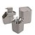 Kit Organizador para Pia de Cozinha 3 Peças Cinza Canelado Prime Porta Detergente, Escorredor de Talheres e Lixeira - Imagem 1