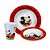 Kit Refeição Infantil Mickey Mouse Disney 3 Peças Prato, Tigela e Copo Melamina - Tuut - Imagem 1