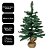 Pinheiro de Natal 60cm Luxo Verde com Base Rústica em Saco de Juta 60 Galhos - Mundial Casa - Imagem 5