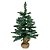 Pinheiro de Natal 60cm Luxo Verde com Base Rústica em Saco de Juta 60 Galhos - Mundial Casa - Imagem 4