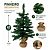 Pinheiro de Natal 60cm Luxo Verde com Base Rústica em Saco de Juta 60 Galhos - Mundial Casa - Imagem 2