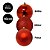 Kit 6 Bolas Natal 10cm Vermelho Mistas Glitter, Fosca e Lisa Grande - Mundial Casa - Imagem 2