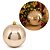 Bola de Natal Gigante 20cm Champanhe Lisa Brilho Espelhado Prime - Mundial Casa - Imagem 4