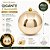 Bola de Natal Gigante 20cm Champanhe Lisa Brilho Espelhado Prime - Mundial Casa - Imagem 3