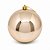 Bola de Natal Gigante 20cm Champanhe Lisa Brilho Espelhado Prime - Mundial Casa - Imagem 1