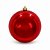 Kit 2 Bolas de Natal Gigante Vermelha 20cm Tradicional Brilho Espelhado com Cordão para Pendurar - Imagem 9