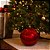 Kit 2 Bolas de Natal Gigante Vermelha 20cm Tradicional Brilho Espelhado com Cordão para Pendurar - Imagem 5