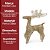 Rena Natalina Decorativa Aramada Champanhe Glitter e Lantejoulas Prime 48cm - Mundial Casa - Imagem 8