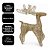 Rena Natalina Decorativa Aramada Champanhe Glitter e Lantejoulas Prime 48cm - Mundial Casa - Imagem 4