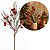Jogo 2 Galhos Decorativo Natalino Pinheiro Nevado com Azevinhos Vermelhos Luxo 65cm - Mundial Casa - Imagem 7