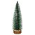 Pinheiro Decorativo de Mesa Natalino Nevado com Base em Tronco 32cm - Mundial Casa - Imagem 6