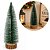 Pinheiro Decorativo de Mesa Natalino Nevado com Base em Tronco 32cm - Mundial Casa - Imagem 1