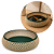 Bandeja Porta Objetos Multiuso Redondo Porta Treco Rústico Design Palhinha Treliça Rattan Sintético Prime 23cm - Mundial - Imagem 6
