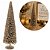 Árvore Decorativa Pinheiro Natal Champanhe Luxo Glitter e Lantejoulas 60cm - Mundial Casa - Imagem 1