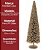 Árvore Decorativa Pinheiro Natal Champanhe Luxo Glitter e Lantejoulas 60cm - Mundial Casa - Imagem 9