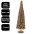 Árvore Decorativa Pinheiro Natal Champanhe Luxo Glitter e Lantejoulas 60cm - Mundial Casa - Imagem 4