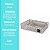 Kit 3 Cestos Organizadores Multiuso Plástico Prime Cinza Claro Grande, Médio e Pequeno - Mundial Casa - Imagem 9