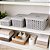Kit 3 Cestos Organizadores Caixa Multiuso com Tampa Cinza Claro 20L, 11L e 4,5 Litros - Usual - Imagem 2