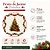 Jogo 4 Pratos de Jantar Natalino em Melamina 27,5cm Árvore de Natal e Bico de Papagaio - Magizi - Imagem 3