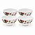 Kit 4 Tigelas Bowl Natalina em Melamina 300ml Folhagens e Azevinhos - Magizi - Imagem 1
