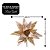 Flor Bico de Papagaio Pick Natal Luxo Rosê Gold Tecido Frisado Glitter e Lantejoulas 28cm - Imagem 5