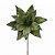 Flor Bico de Papagaio Natalina Pick Veludo Verde Pistache Luxo  Glitter e Lantejoulas 30x30cm - Imagem 1