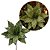 Flor Bico de Papagaio Natalina Pick Veludo Verde Pistache Luxo  Glitter e Lantejoulas 30x30cm - Imagem 6