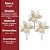 Kit 3 Flores Bico de Papagaio Natalina Luxo Branco Cristal e Creme Tecido Frisado Lantejoulas Furta-Cor 36cm - Imagem 9