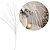 Galho Pendente Natalino Cristal Furta-Cor com Lantejoulas 70cm Decoração Luxo - Imagem 1