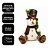 Boneco de Neve Decorativo Natalino Sentado Pelúcia Prime 37cm Peso de Porta - Magizi - Imagem 4