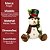 Boneco de Neve Decorativo Natalino Sentado Pelúcia Prime 37cm Peso de Porta - Magizi - Imagem 9