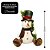 Boneco de Neve Decorativo Natalino Sentado Pelúcia Prime 37cm Peso de Porta - Magizi - Imagem 5