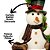 Boneco de Neve Decorativo Natalino Sentado Pelúcia Prime 37cm Peso de Porta - Magizi - Imagem 8