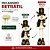 Boneco de Neve Decorativo Natalino Retrátil Pelúcia Prime 55 a 90cm com Cartola Xadrez - Magizi - Imagem 2